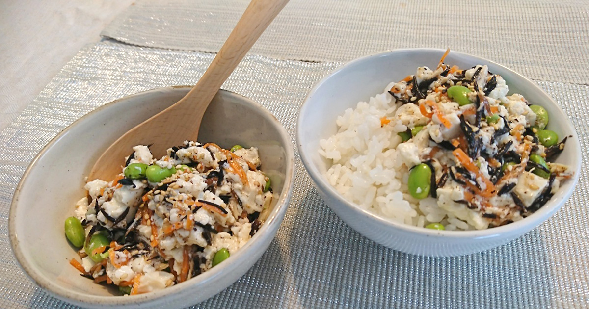 しょうが風味のツナ炒り豆腐